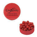 Small Red Snap-Top Mint Tin Filled w/ Cinnamon Red Hots